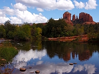 Red Rock Crossing in Sedona  Red Rock Crossing in Sedona : sedona water red rock az reflection