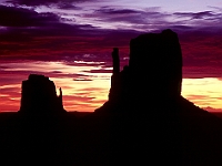 1183  Mittens at Sunset, Monumant Valley