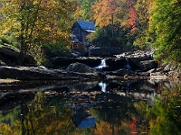 Grist Mill in Autumn  Grist Mill in Autumn : wv grist mill babcock park autumn fall