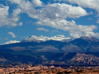 La Sal Mountains from Arches  La Sal Mountains from Arches : la sal mountains arches